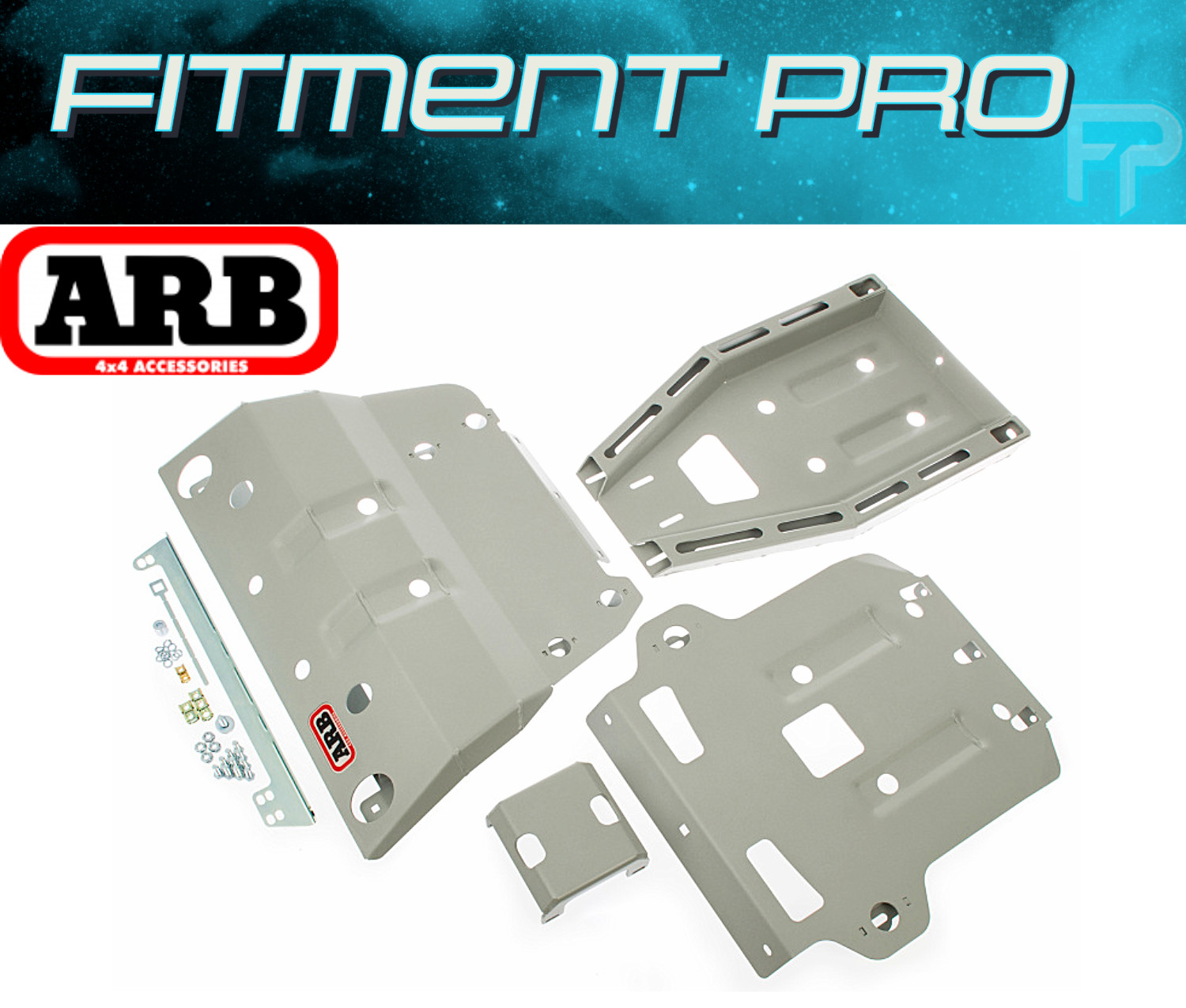 ARB Steel Skid Plate Bell Pan For 10-13 Toyota 4Runner 07-14 FJ Cruiser 5421100