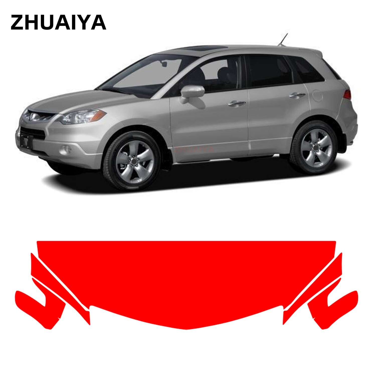Partial Hood + Fenders PPF Paint Protection Film For Acura RDX 2007-2009