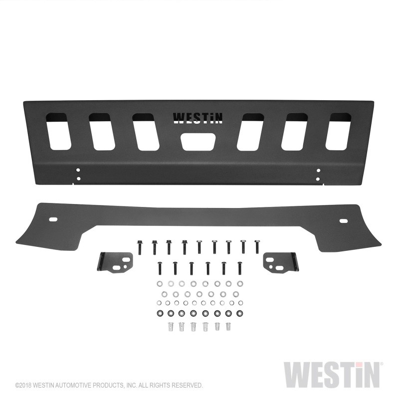 Westin 2018-2026 Jeep Wrangler JL Front Bumper Skid Plate – Textured Black