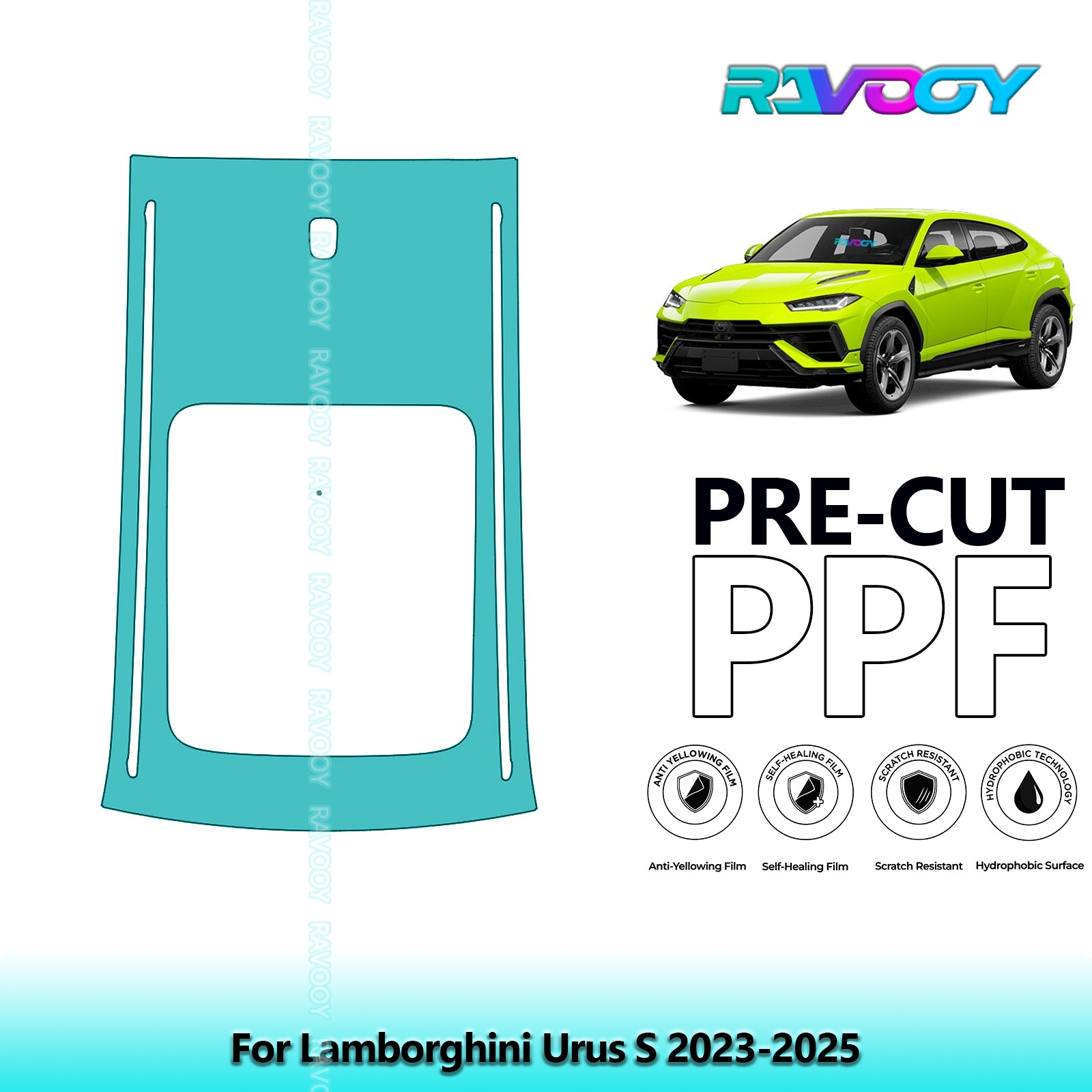PreCut Paint Protection PPF Kit For Lamborghini Urus S 2023-2026 8.5mil TPU