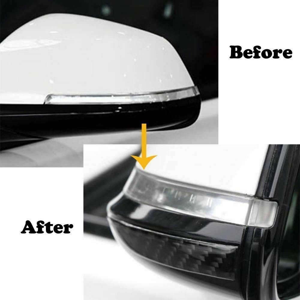2x Car Side Rearview Mirror Edge Protector Carbon Fiber Decals Fit Toyota Lexus