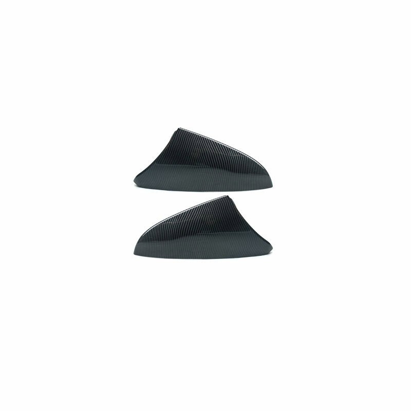 For Lexus ES 2019-2025 Carbon Fiber Ox Horn Rearview Mirror Cover Trim 2pcs