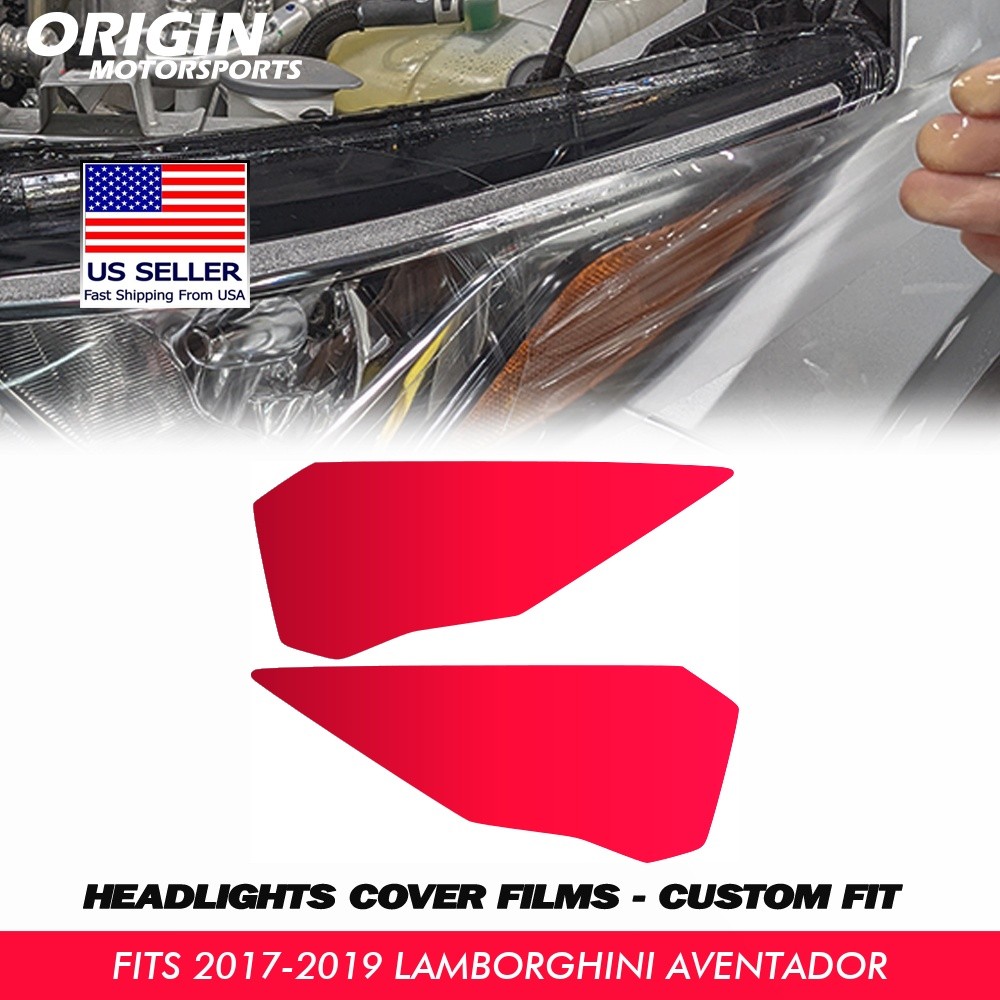 PreCut Headlights Protection Clear Bra PPF For 2017-2019 Lamborghini AVENTADOR