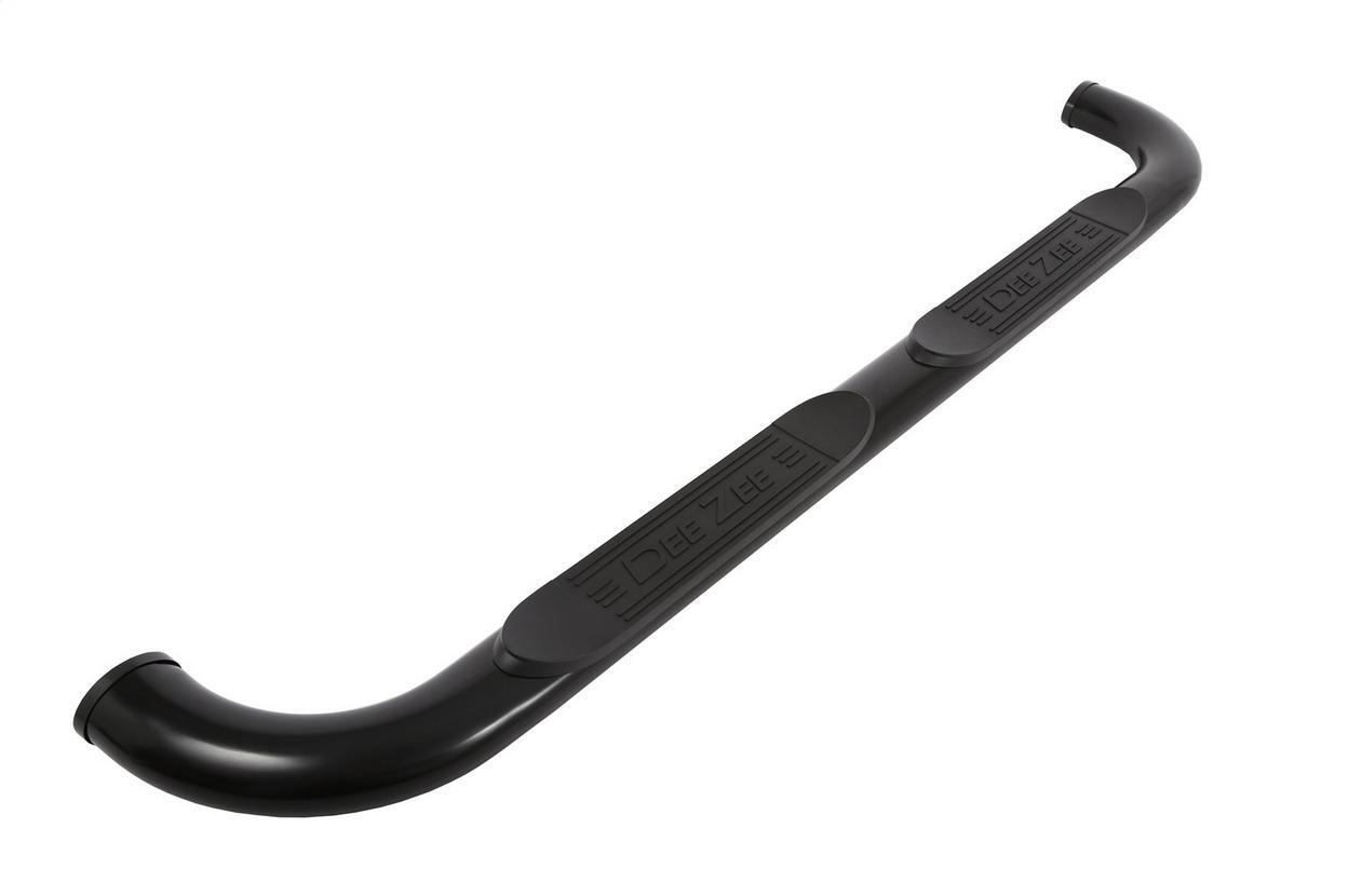 Dee Zee Textured Black Steel Side Steps 4 in. Oval Cab Length +BLK/NB/OVAL Fits