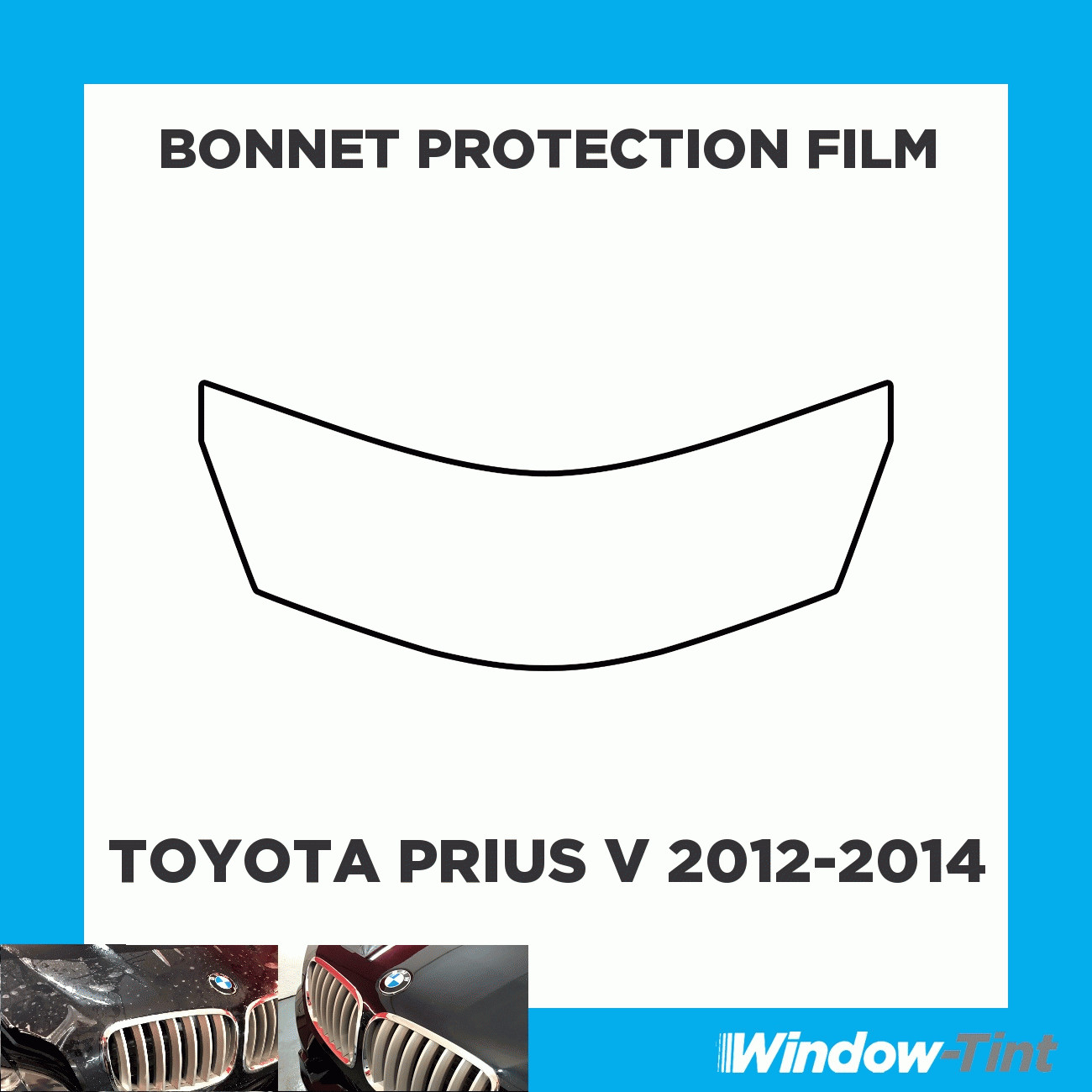 For Toyota Prius V 12-14 CLEAR Bonnet PPF Scratch Guard Protection Film