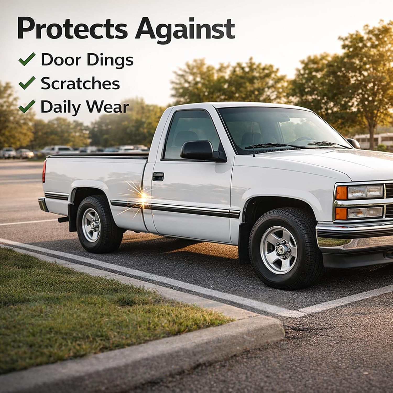 Chrome Side Body Trim Molding Customized For 1988-1998 Chevy/GMC trucks and SUV