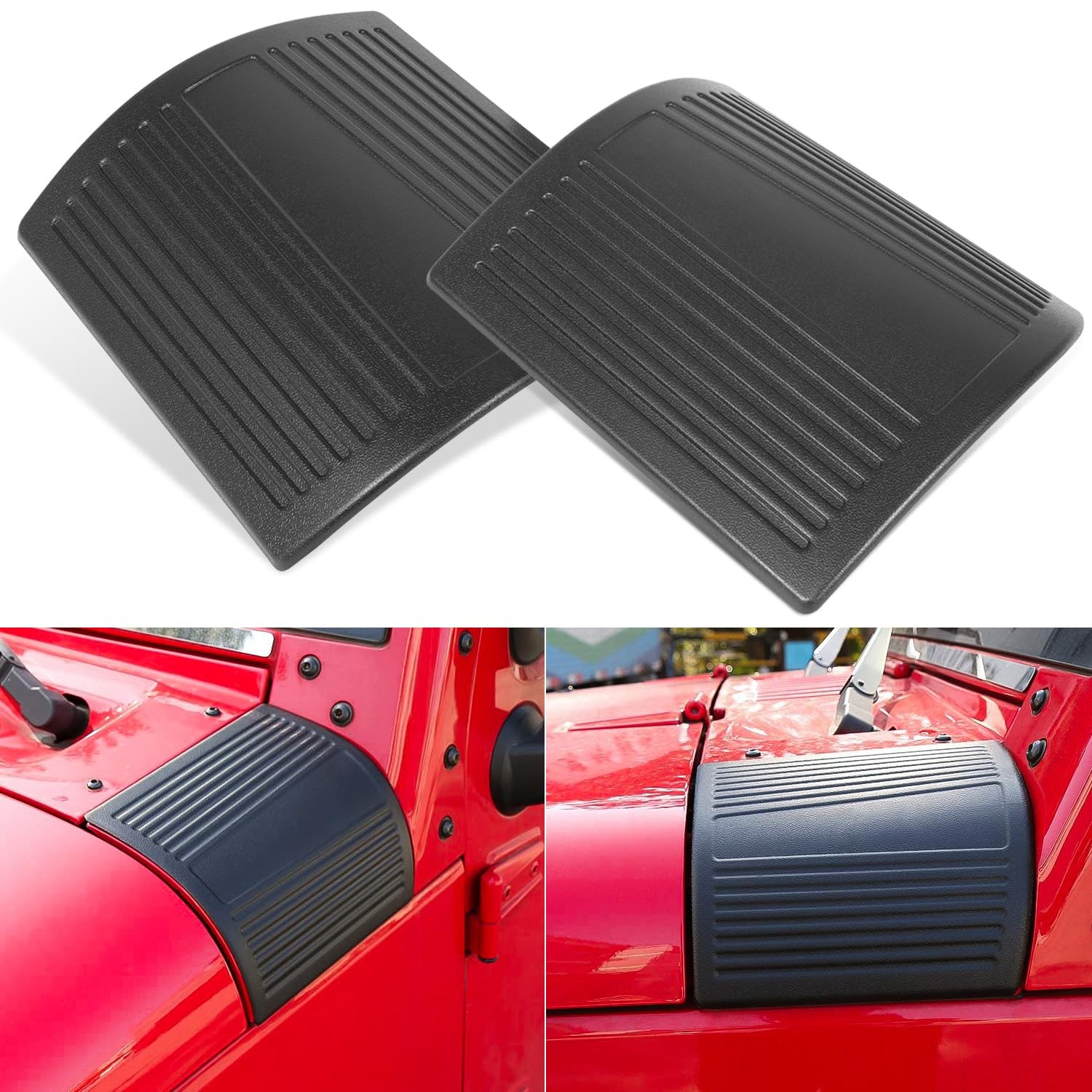 Cowl Body Armor Corner Guards Outer Cowling ‎9.96 x 8.9 x 2.24 inches, Black
