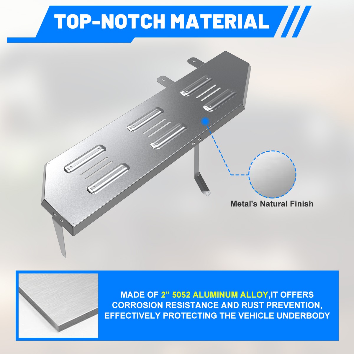 Aluminum Fuel Tank Skid Plate for 2024+ Toyota Land Cruiser 250 High Strength