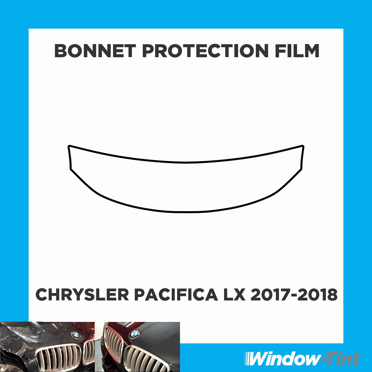 For Chrysler Pacifica LX 17-18 CLEAR Bonnet PPF Scratch Guard Protection Film