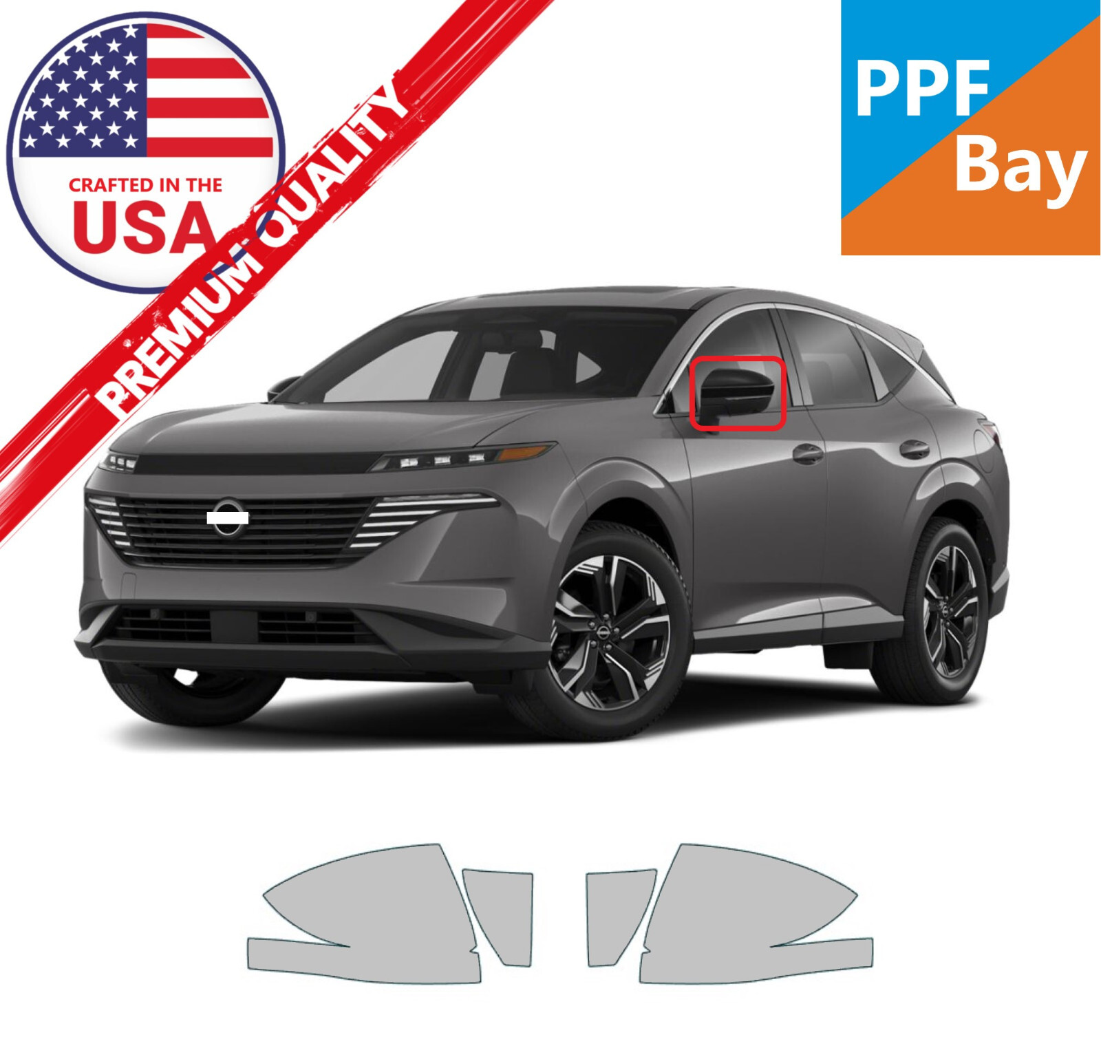 For Nissan Murano 2025 Side Mirror Paint Protection Film PreCut Kit PPF