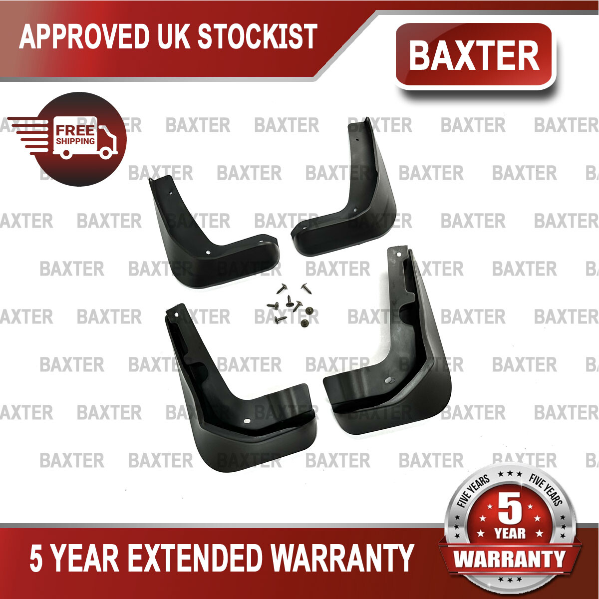Mud Splash Guards x4 FR/RR For Ford Focus Hatchback 2012-2018 Baxter