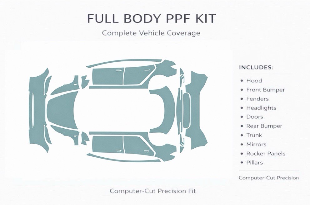 Tesla Model 3 Highland 2024-2026 Full Body PreCut PPF Kit Paint Protection Film