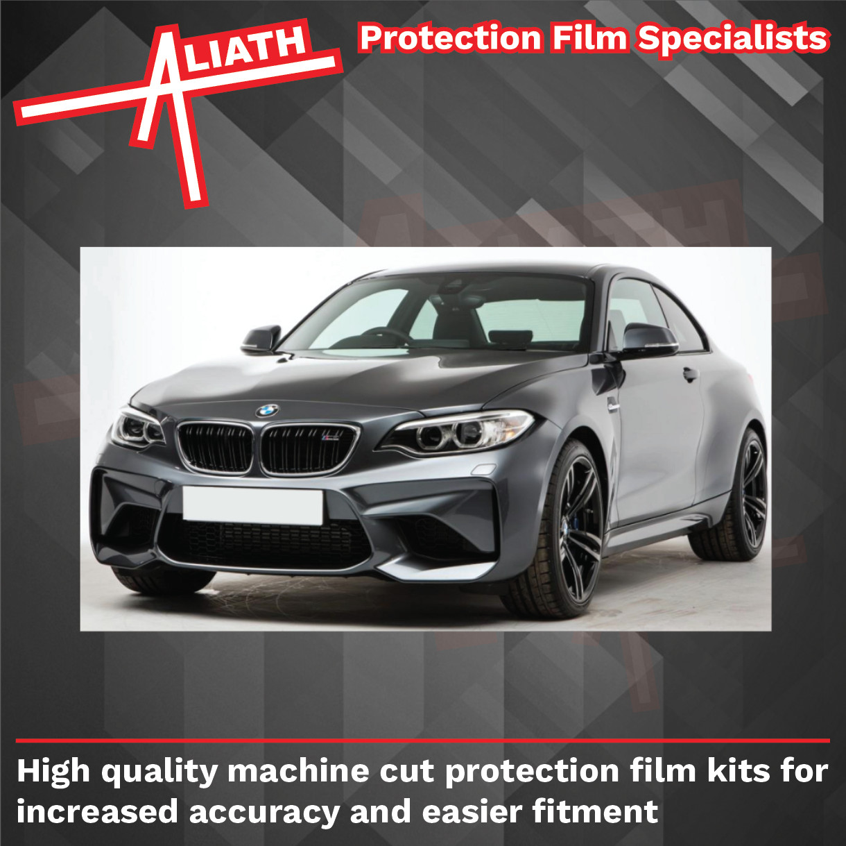 Fit BMW 2-series M2 16-21 A-pillars CLEAR Stone Chip Guard Paint Protection Film