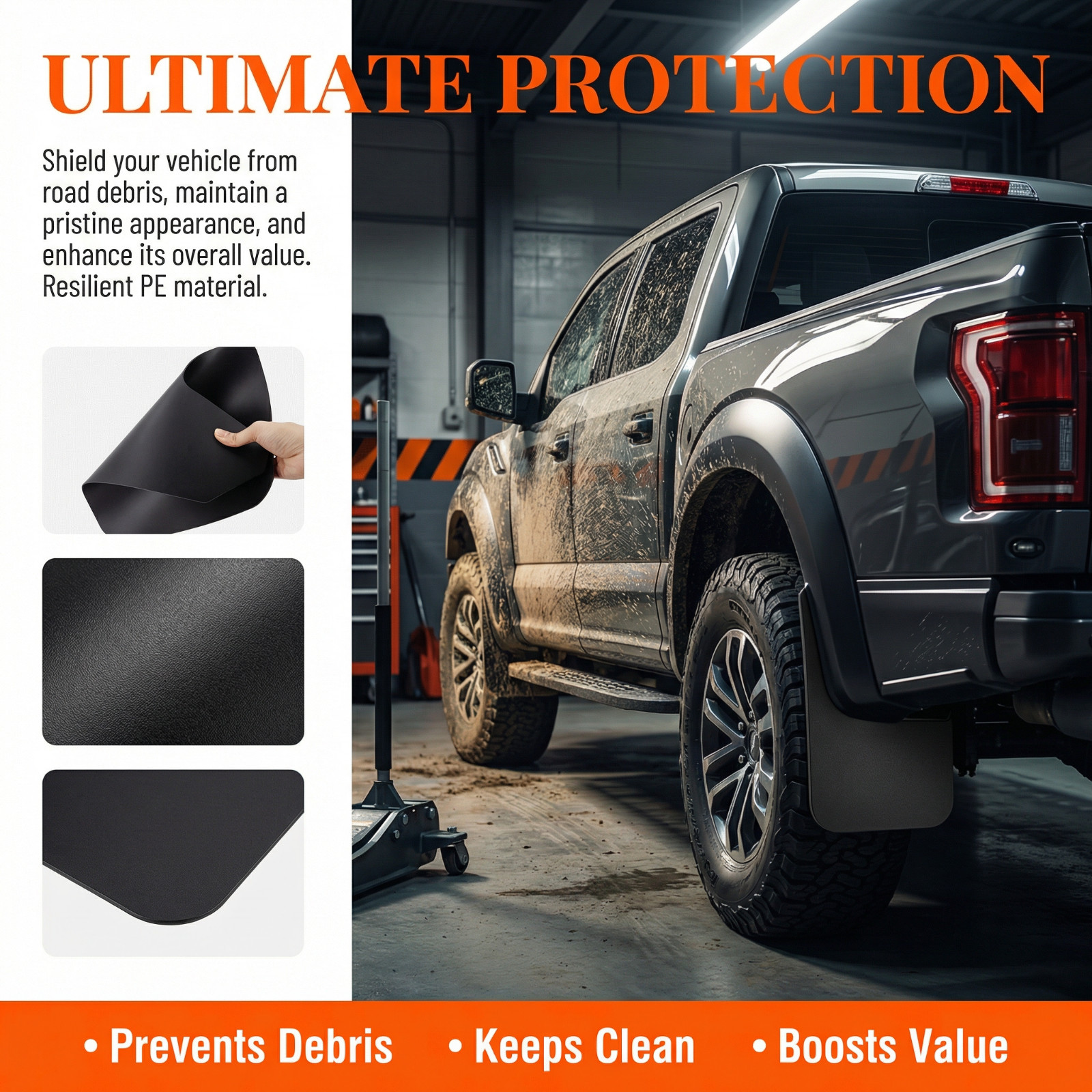 Universal Rally Mud Flaps Mudguards Splash Guards Mudflaps Fender For SUV