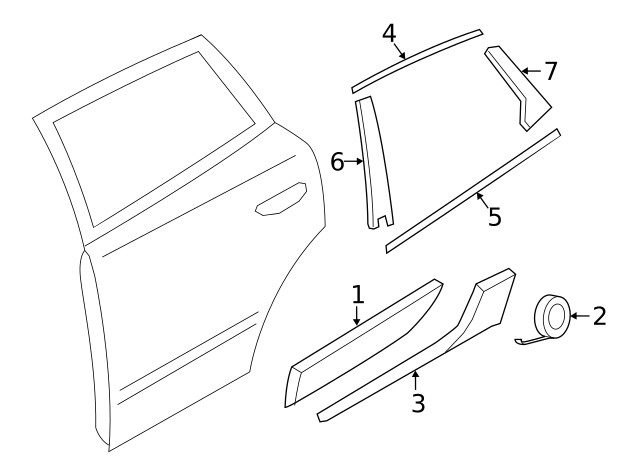 Genuine Porsche Stone Guard 95B-853-932-A