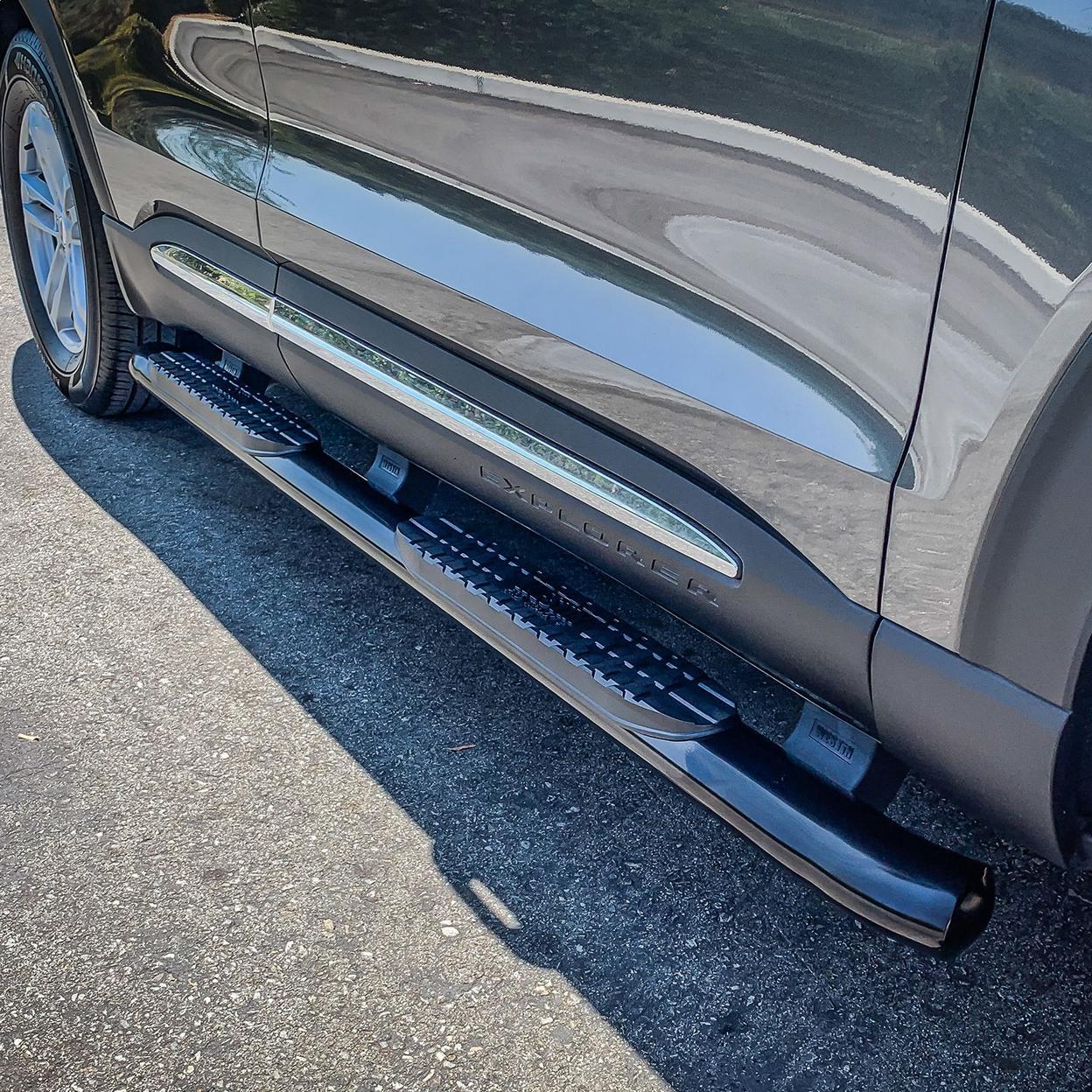 Westin PRO TRAXX 4 Oval Nerf Step Bars for Ford Explorer 20-21 – Black