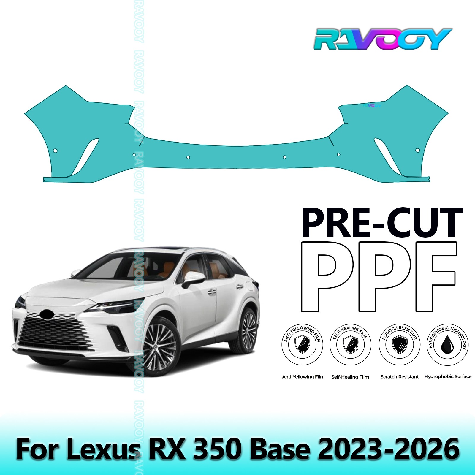 Paint Protection Film PreCut Kit PPF For Lexus RX 350 Base 2023-2026 Customize