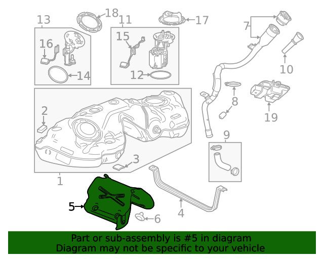 Genuine GM Fuel Tank Shield 23463337