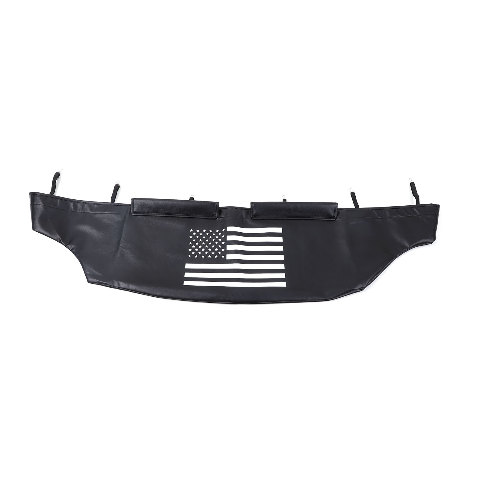 Front Bumper Lebra Car Bonnet Mask Hood Bra Fit For Fiat 500 500C 2007-24 Black