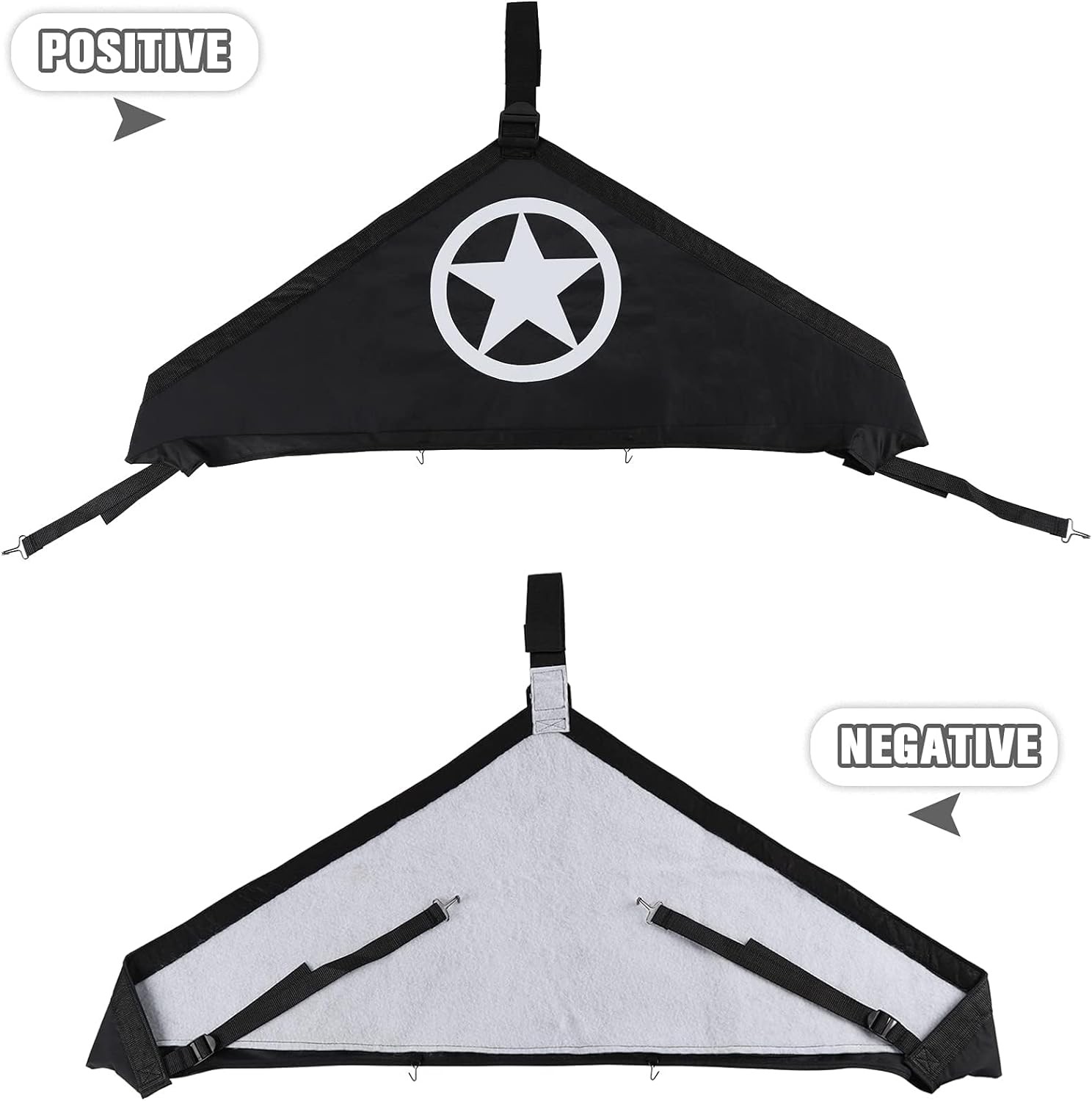 Front Hood Cover Bra Protector T-Style for Jeep Wrangler JK JKU 2007-2018 (Star)