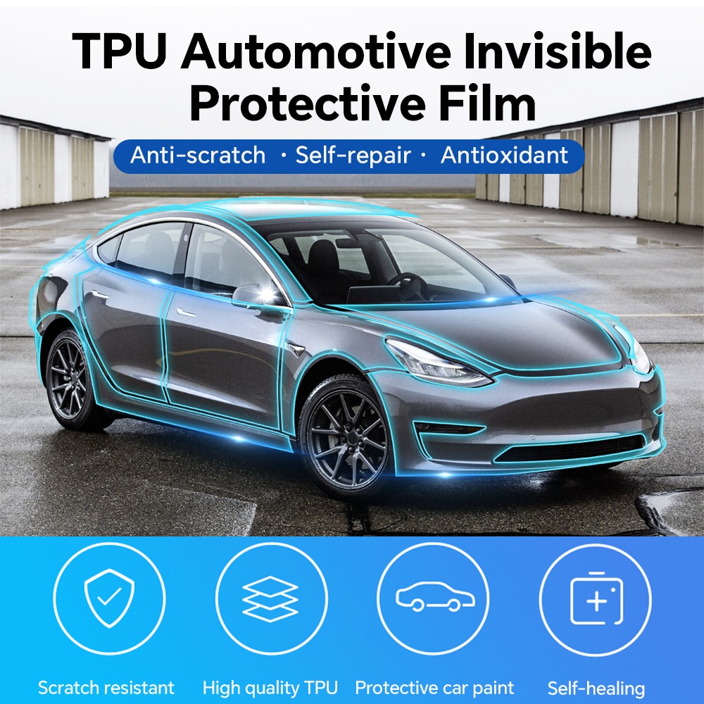 Full Front For Tesla Model 3 2020-2023 PreCut Paint Protection Film Clear PPF