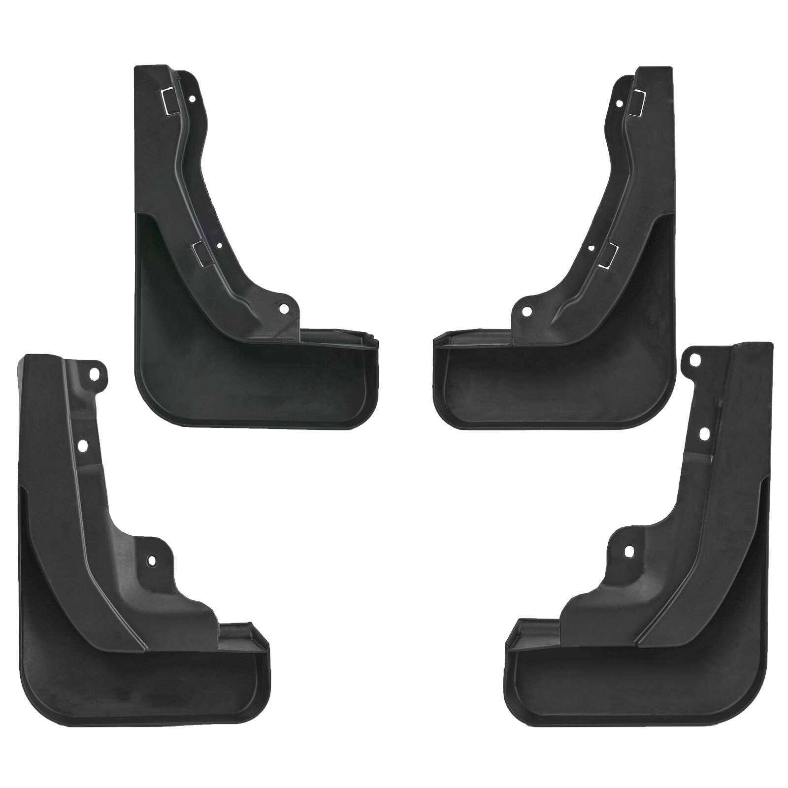 4Pcs Front Rear Black Splash Guards Mudguards Mud Flaps For Honda CR-V 2023-2024