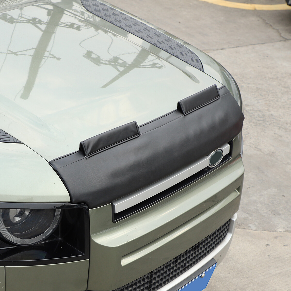 Leather Front End Hood Bra Guard Protection For Land Rover Defender 130 2020-23
