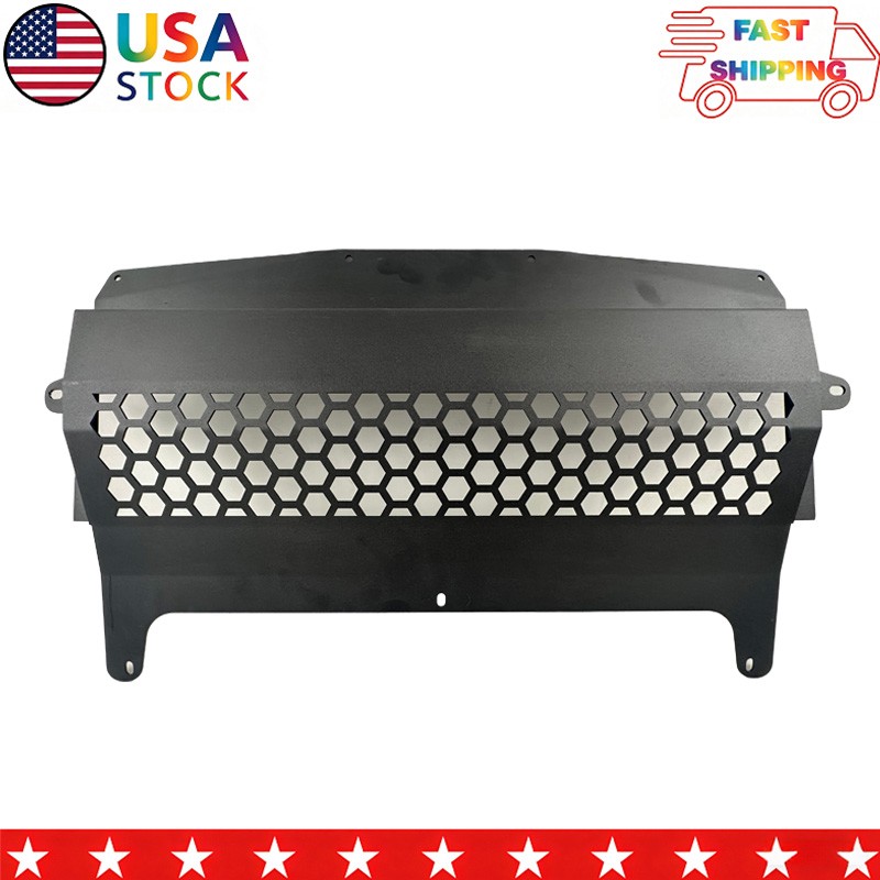 Black Aluminum Oil Cooler Skid Plate For BWM S55 F80 M3 F82 F83 M4 3.0L Turbo