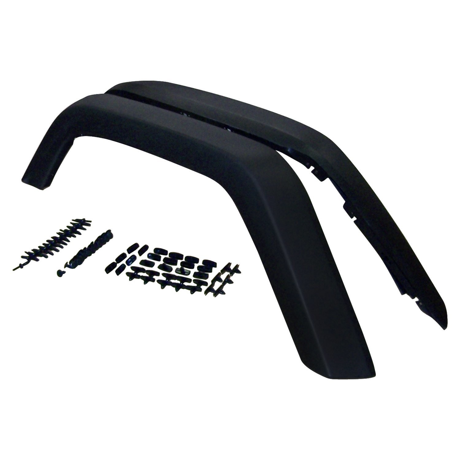 Jeep Fender Flare Kit – Black Plastic, Replacement, Rear Left & Right