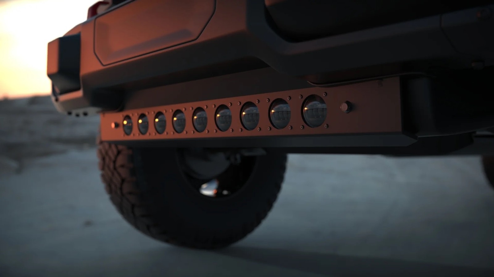 Skid Plate With Off-Road Lights Integrated LED Emitters ORACLE – 5883 001