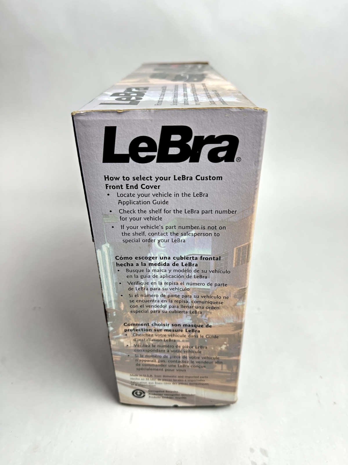 Lebra Front End Mask Cover Bra Fits 1996 1997 1998 DODGE CARAVAN w/ Fog Openings