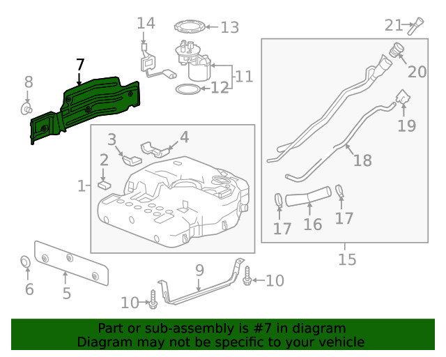 Genuine GM Fuel Tank Shield 23338707