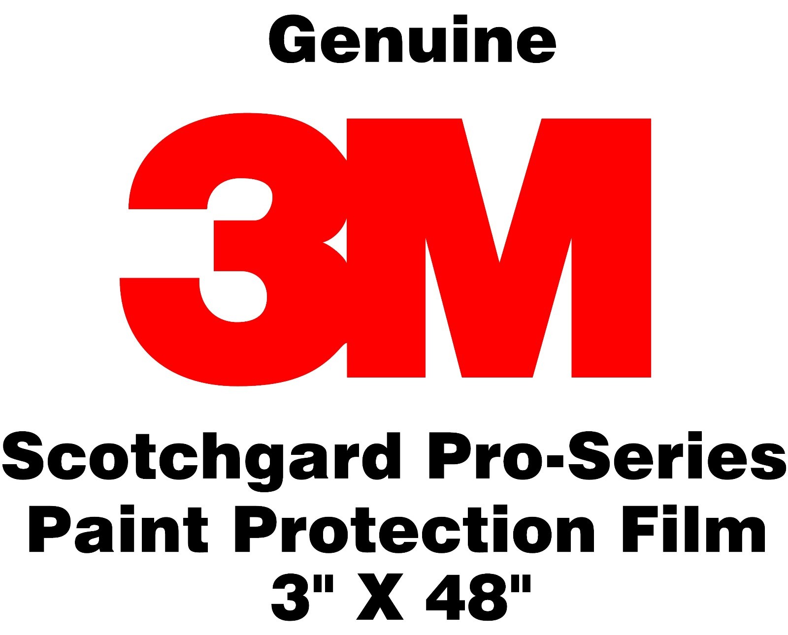 3M Scotchgard Pro Series Paint Protection Film Clear Bra Bulk Roll 3″ x 48″