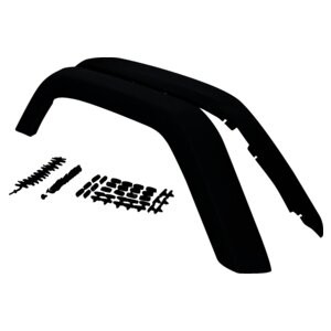 Jeep Fender Flare Kit – Black Plastic, Replacement, Rear Left & Right
