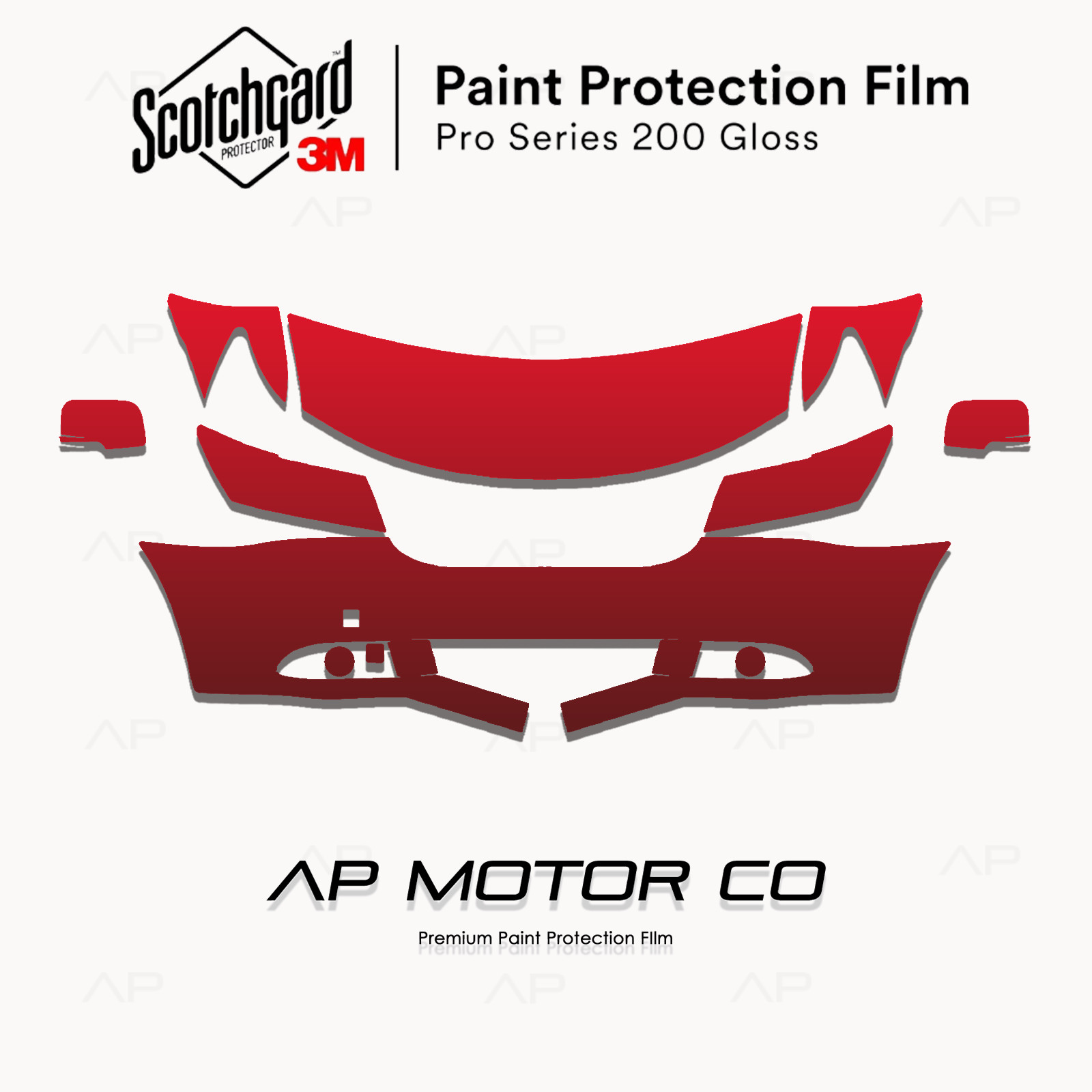 Dodge Journey 2012-2018 3M PRO Series Precut Paint Protection Film Clear Bra PPF