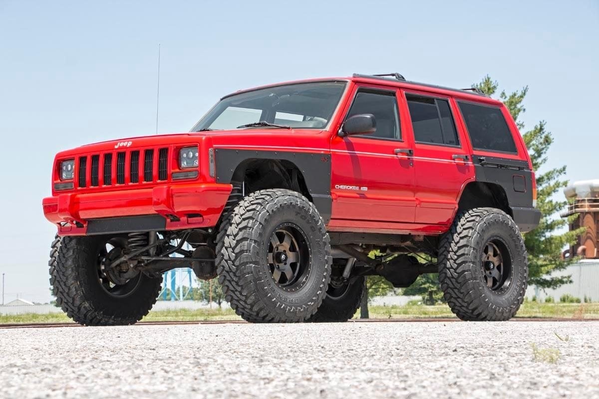 Rough Country Front Fender Panel Armor, for 97-01 Cherokee XJ; 10577_A