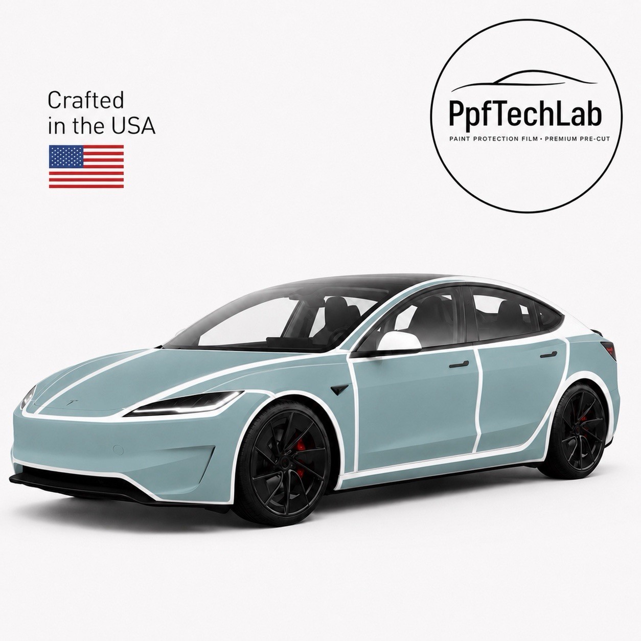 Tesla Model 3 Highland 2024-2026 Full Body PreCut PPF Kit Paint Protection Film