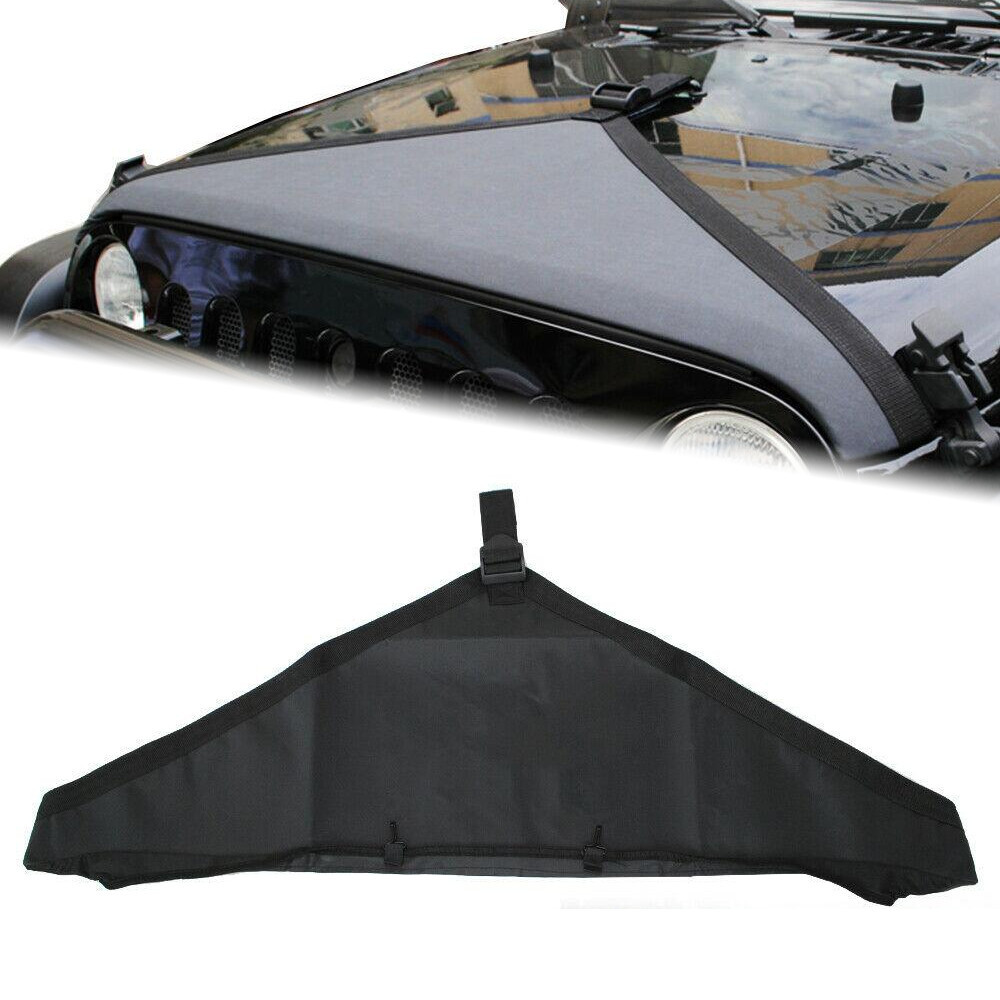 Hood Cover Bra Cover T-Style Protector Accessories For Jeep Wrangler JK 2007-17