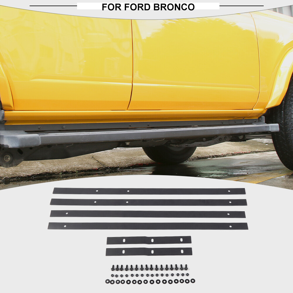 For Ford Bronco 21+ 4 Door Pinch Weld Cover Trail Armor Rocker Bezel Accessories