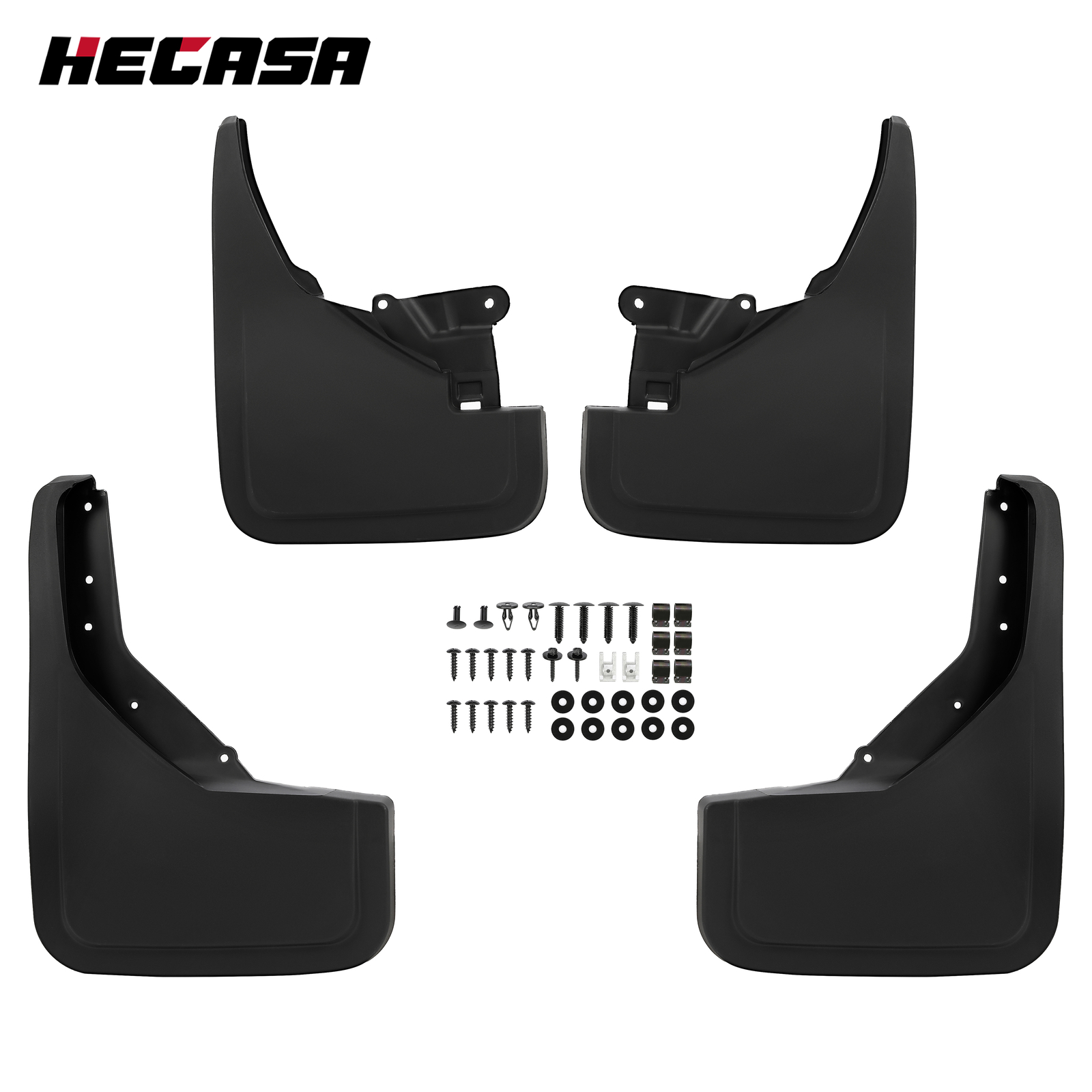 4Pcs Black PP Front & Rear Mud Flaps Splash Guards For Ford Bronco 2021-2024 New