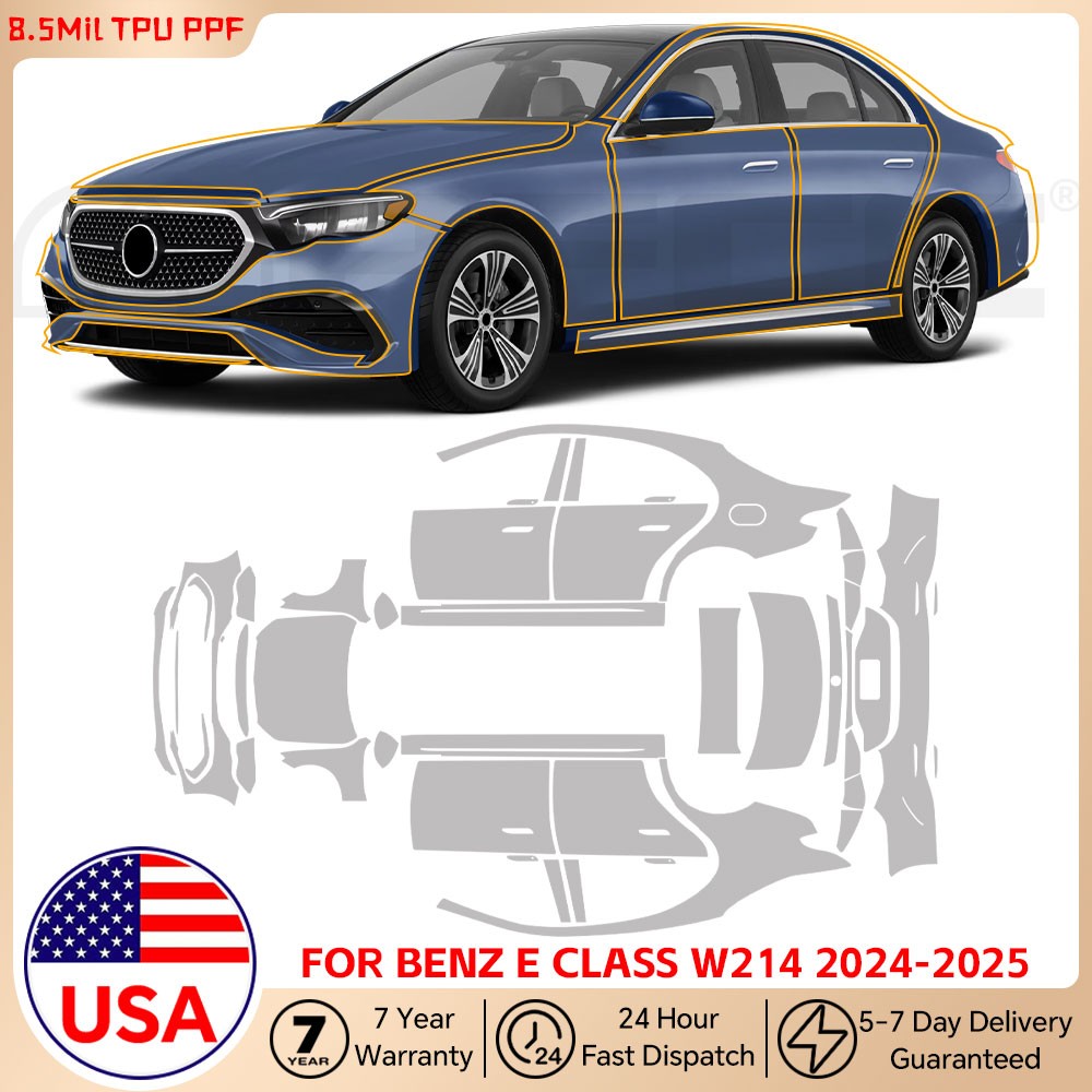 Matte PPF PreCut Full Car Kit For Mercedes Benz E Class W214 2024-UP Protection