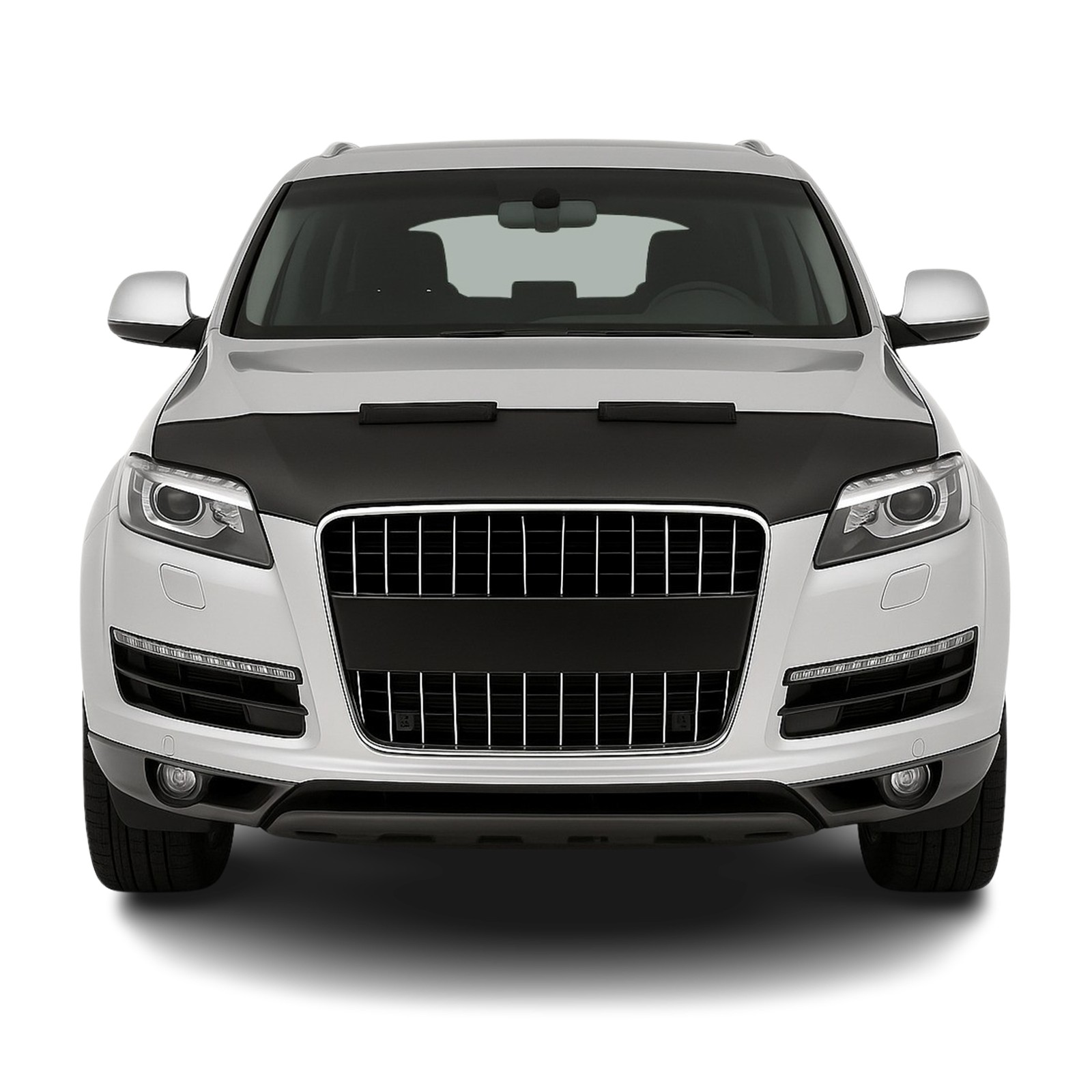 Car Bonnet Mask Hood Bra for Audi Q7 2007-2015 Black 1 Pc