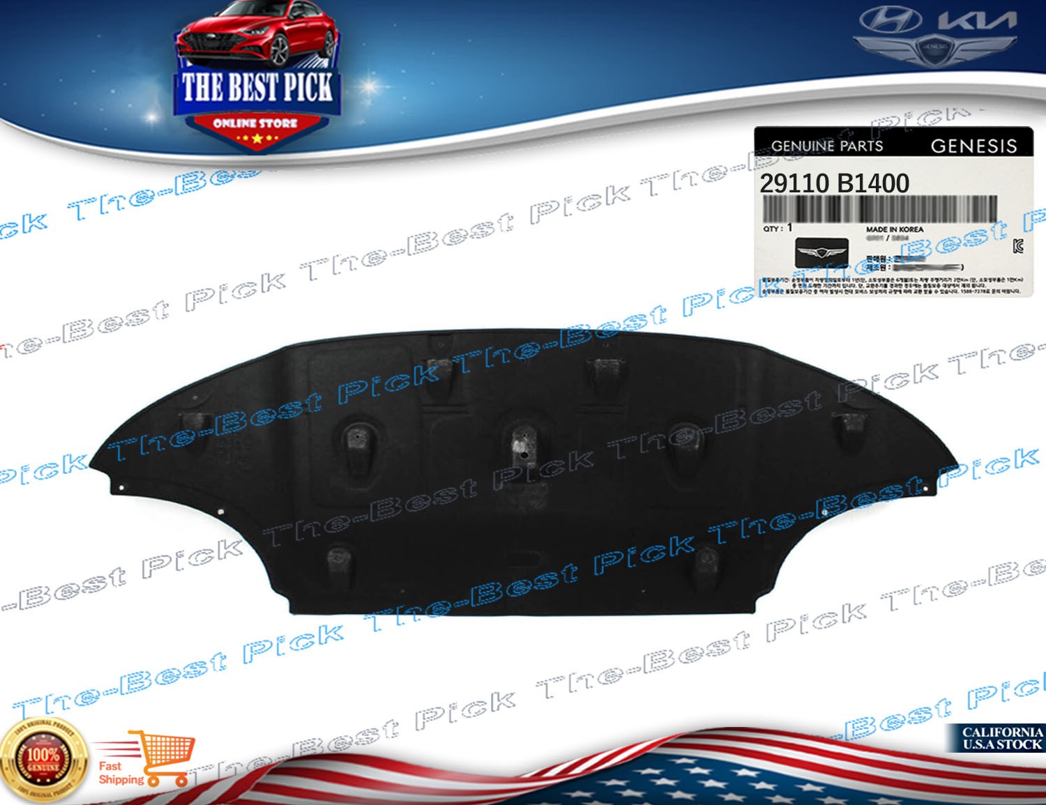 ⭐GENUINE⭐ Engine Under Cover for 2015-2017 Hyundai GENESIS G80 29110B1400