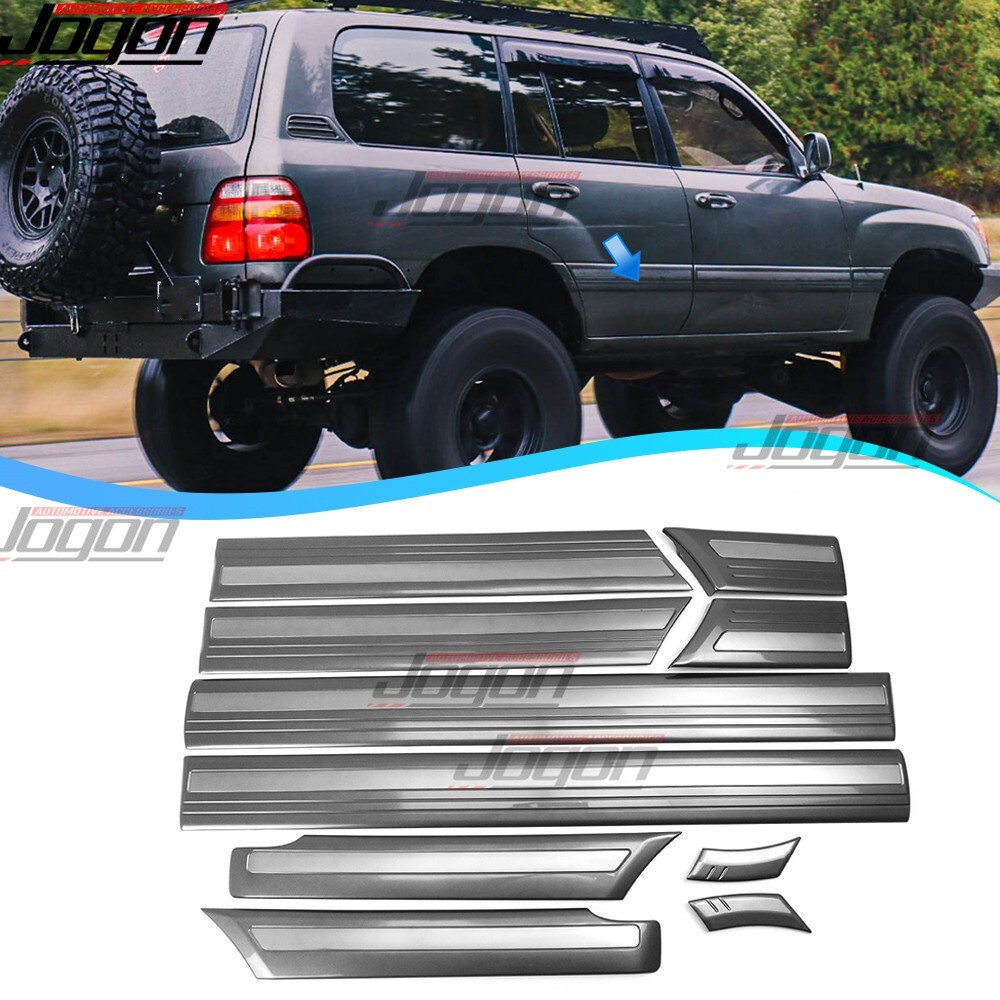 J100 4500 Door Body Molding Covers For Toyota Land Cruiser 100 LC100 4700 V8 98+
