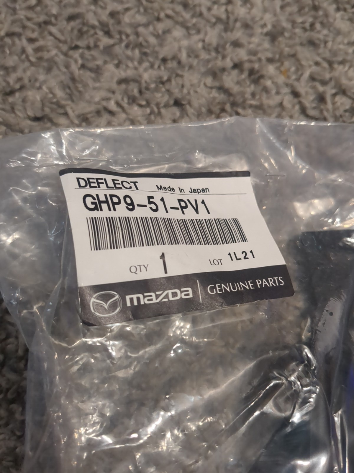 14-21 Mazda 6 Mazda6 Stone Guard Deflector GHP9-51-PV1 Genuine OEM Brand New!