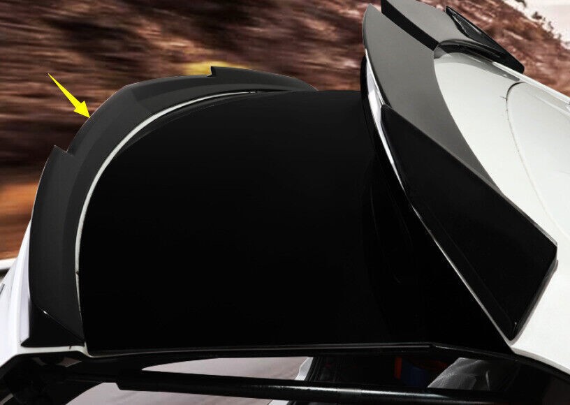 For Cadillac XT4 2019-2025 ABS Black Middle Trunk middle Spoiler Wing Flap