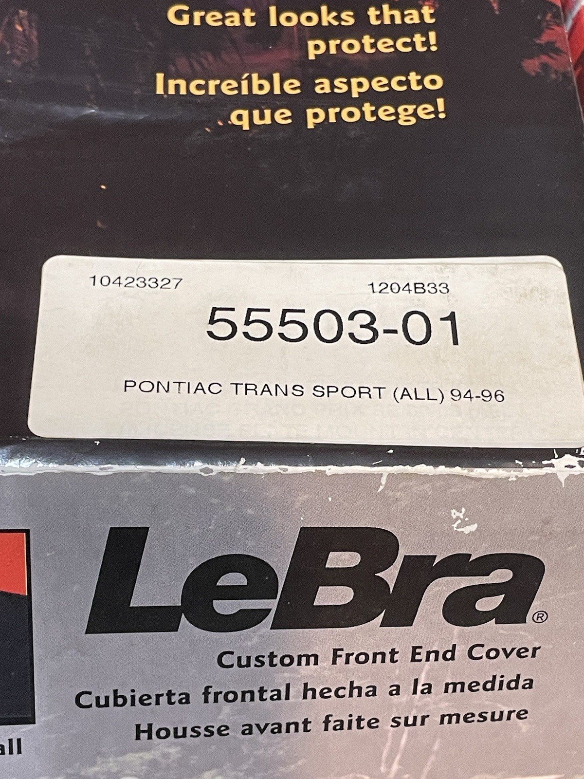 LeBra 1994-1996 Pontiac Trans Sport, All ‘94-‘96 Custom Front End Cover 55503-01