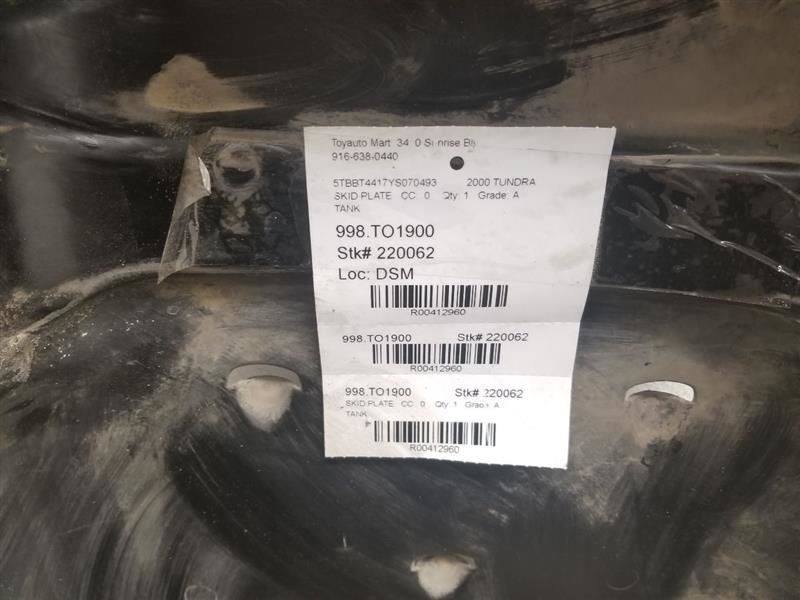 00-05 Toyota Tundra Fuel Tank Protector Sheild 77161-0C020