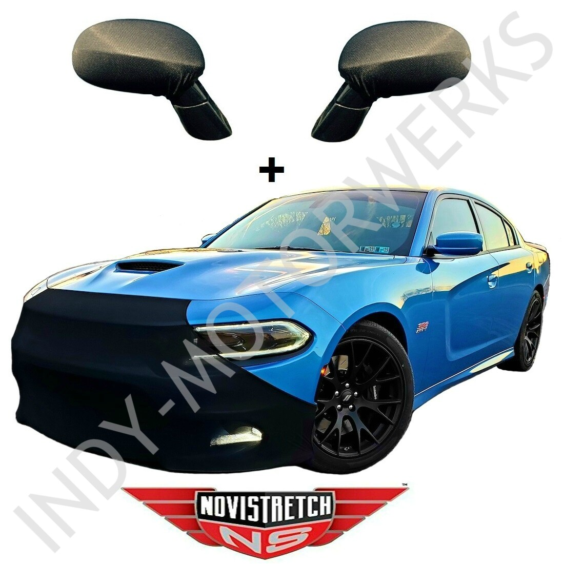 CHARGER NOVISTRETCH FRONT + MIRROR STRETCH MASK BRA COMBO FITS 06-23 CHARGERS