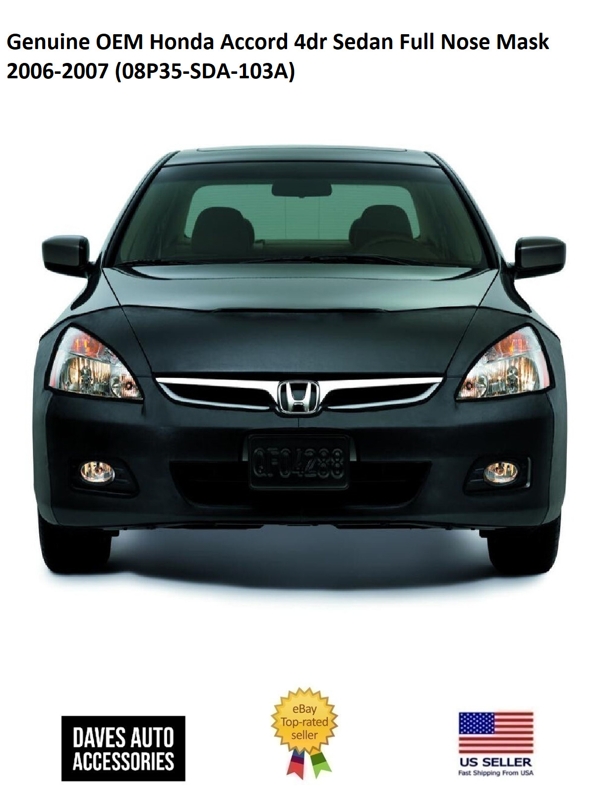 Genuine OEM Honda Accord 4dr Sedan Full Nose Mask 2006-2007 (08P35-SDA-103A)